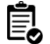 Minimalist black square with two thin white vertical lines of different lengths.